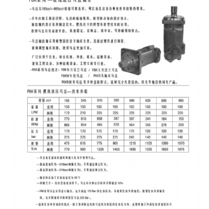 F6KW車輪系列擺線液壓馬達